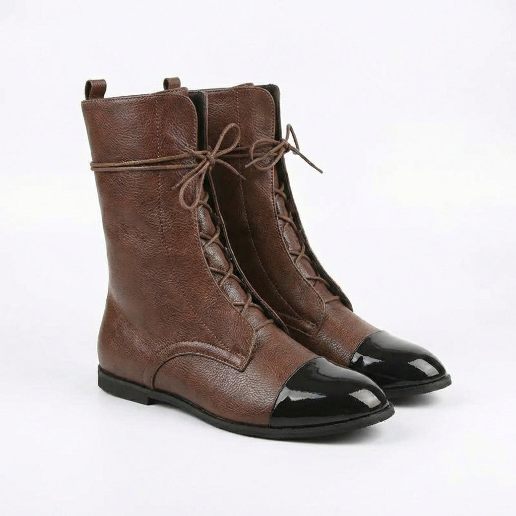 Martina | Botas Media Caña con Cordones Mujer