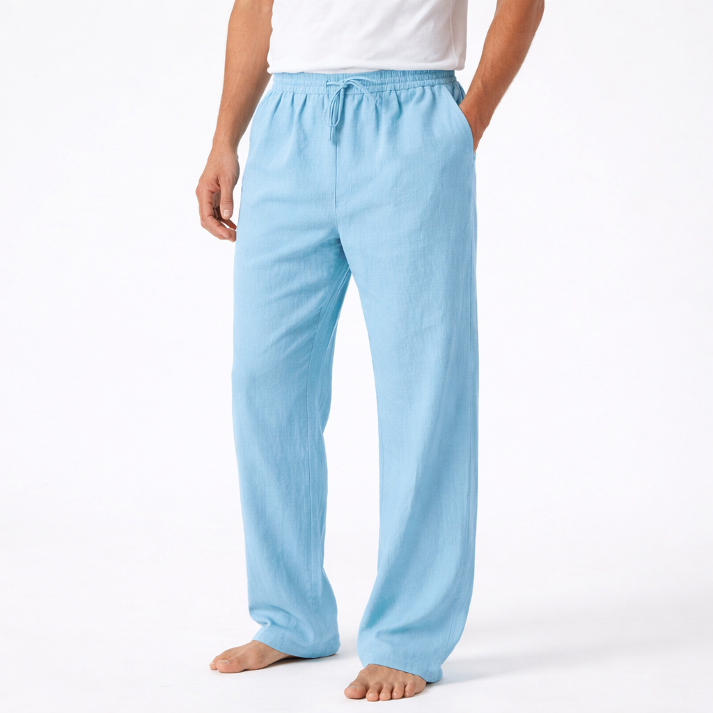 Reuben | Pantalones de Hombre con Cordón y Pierna Ancha