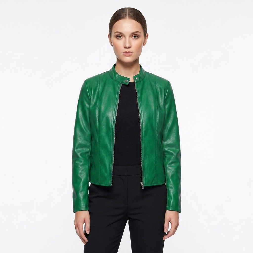 Tina | Chaqueta Biker Ajustada para Mujer
