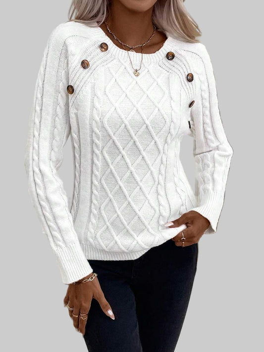 Clara | Jersey de Punto con Botones para Damas