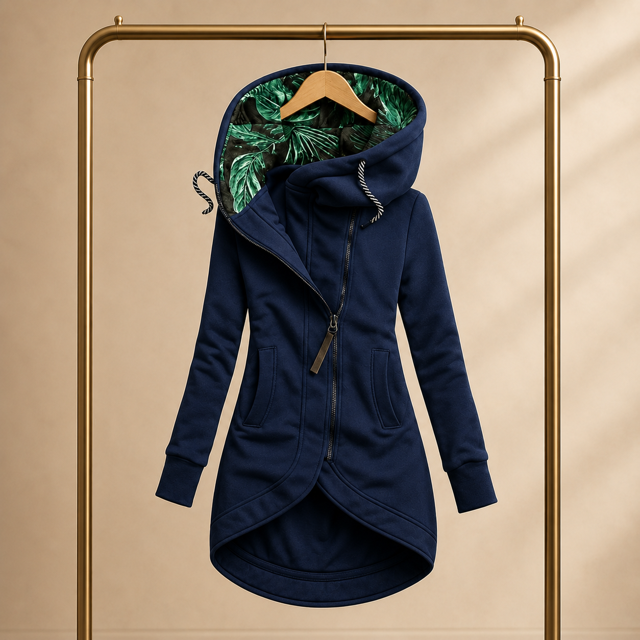 Abrigo ligero de invierno para mujer