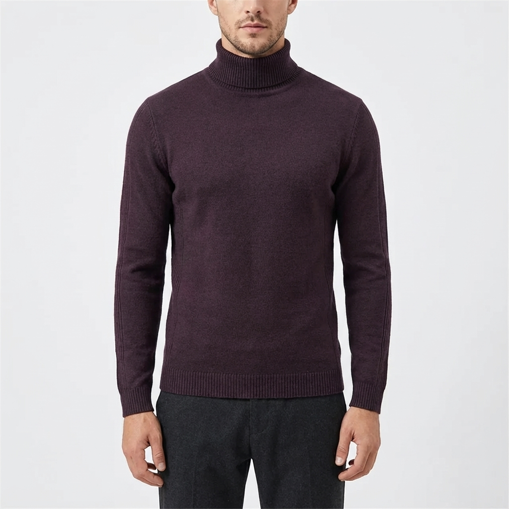 Archie | Suéter de Cuello Alto Ajustado para Hombre