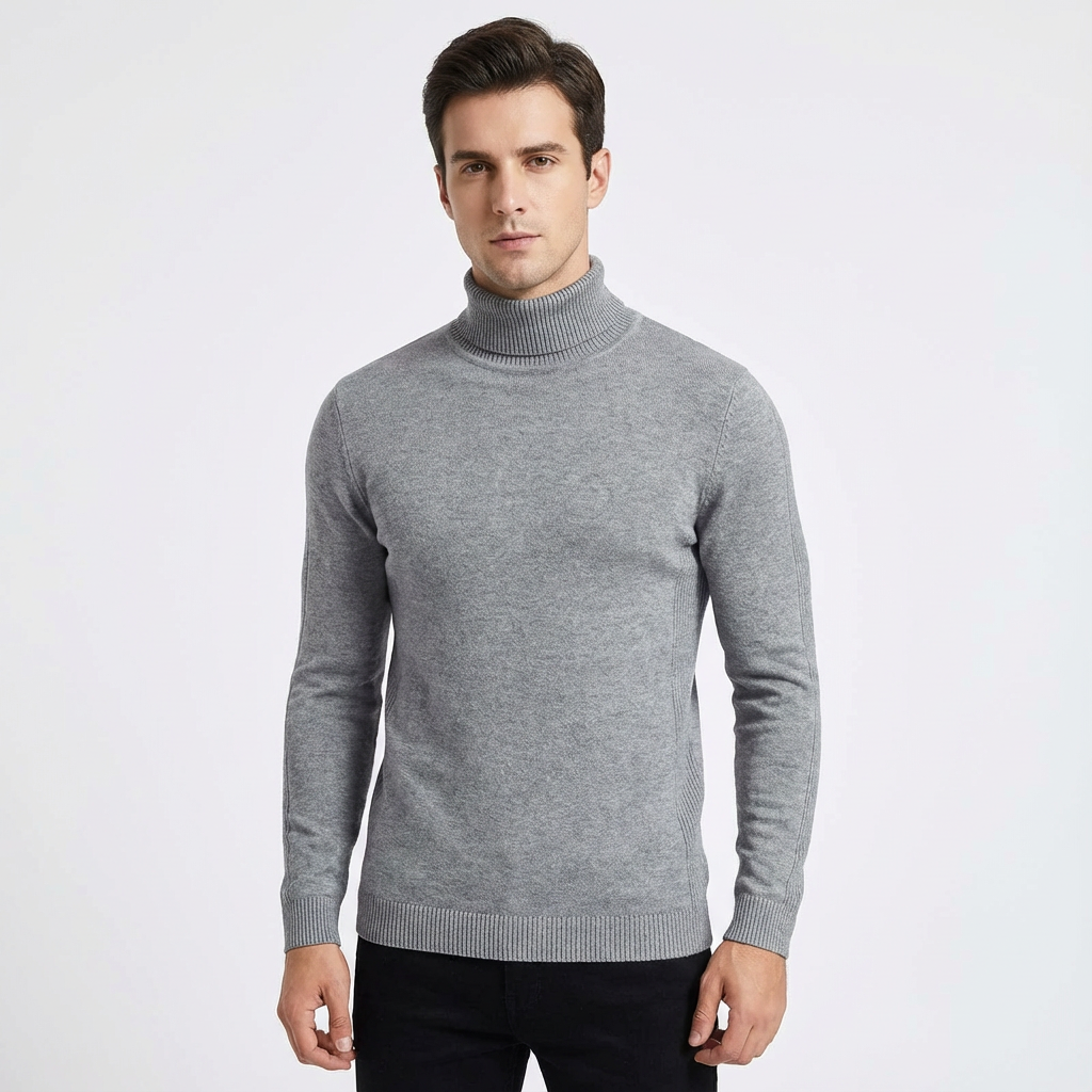 Archie | Suéter de Cuello Alto Ajustado para Hombre