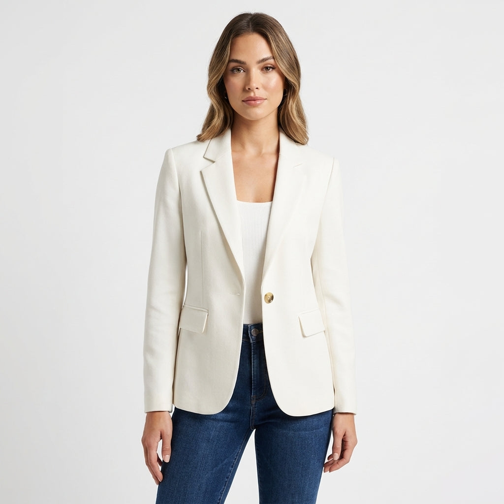 Beatriz | Blazer Entallada Un Botón Clásica Mujer