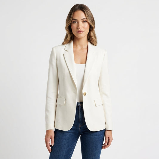 Beatriz | Blazer Entallada Un Botón Clásica Mujer