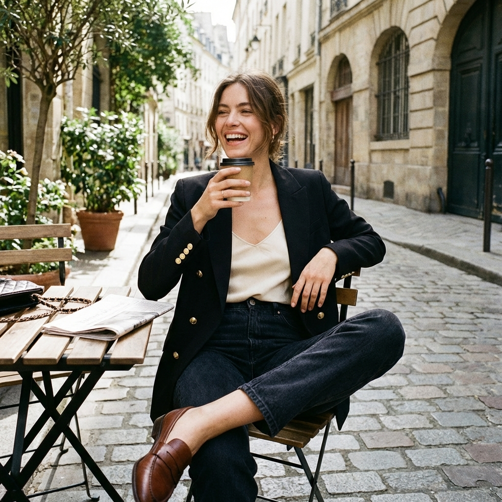 Carmen | Blazer Mujer Con Cierre Cruzado Y Botones Decorativos | Ejecutivo