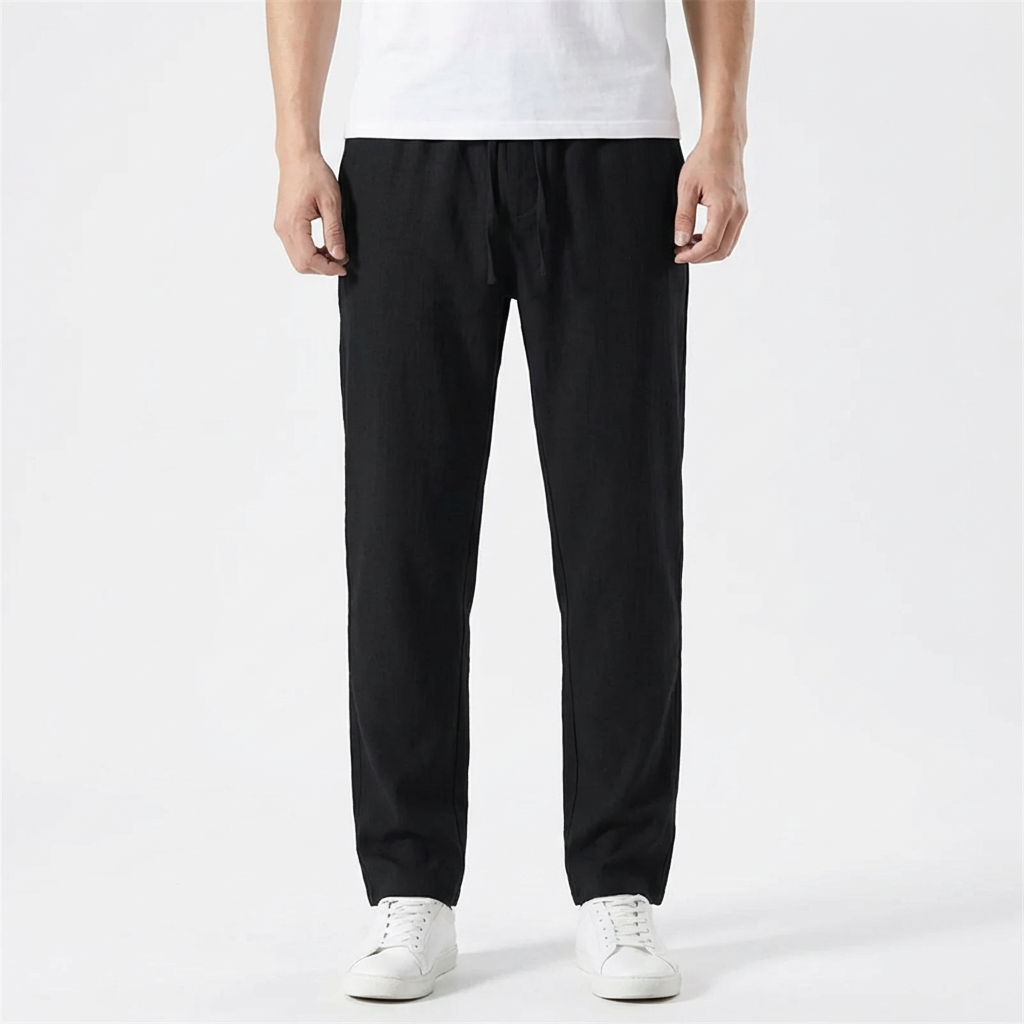 Diego | Pantalón Hombre Con Cintura Con Cordón Y Pernera Recta | Casual
