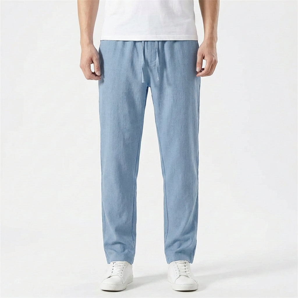 Diego | Pantalón Hombre Con Cintura Con Cordón Y Pernera Recta | Casual