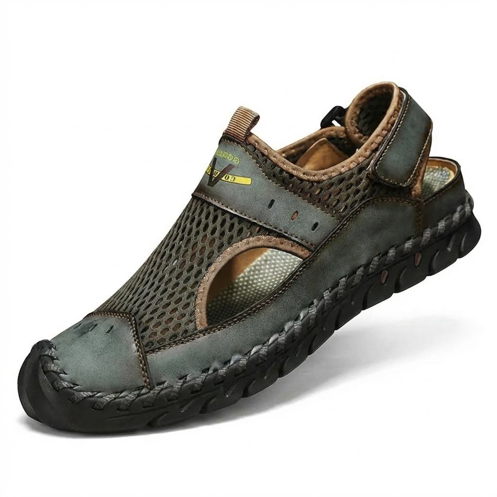 Diego | Sandalias Cerradas Hombre Con Diseño Calado Y Puntera Reforzada | Outdoor