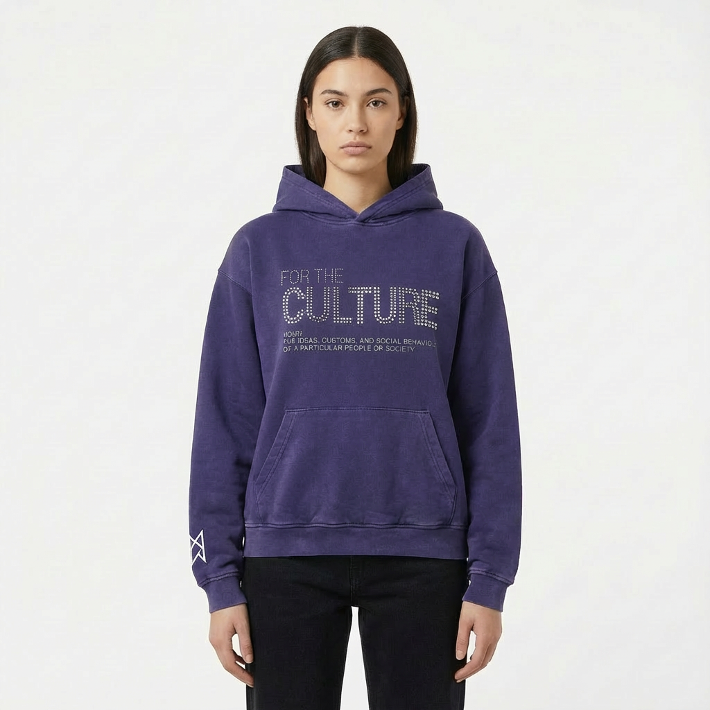 Erin | Sudadera azul marino con capucha oversize para mujer