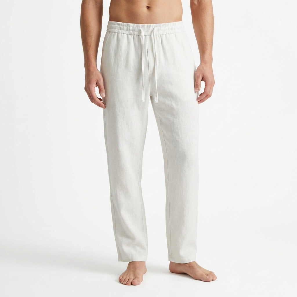 Ernesto | Hombre Pantalón Recto Cordón Cintura Elástica