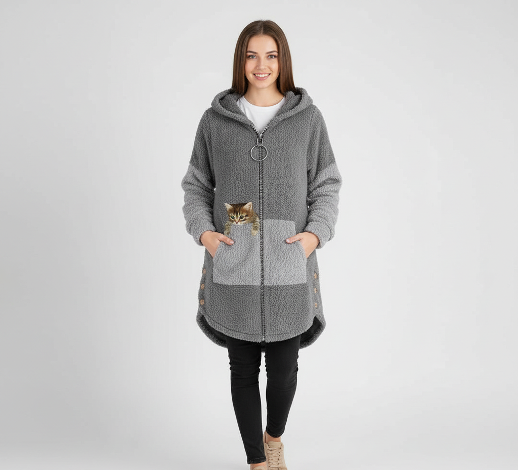 Vanda | Chaqueta cálida y suave, tan abrazable como un oso de peluche