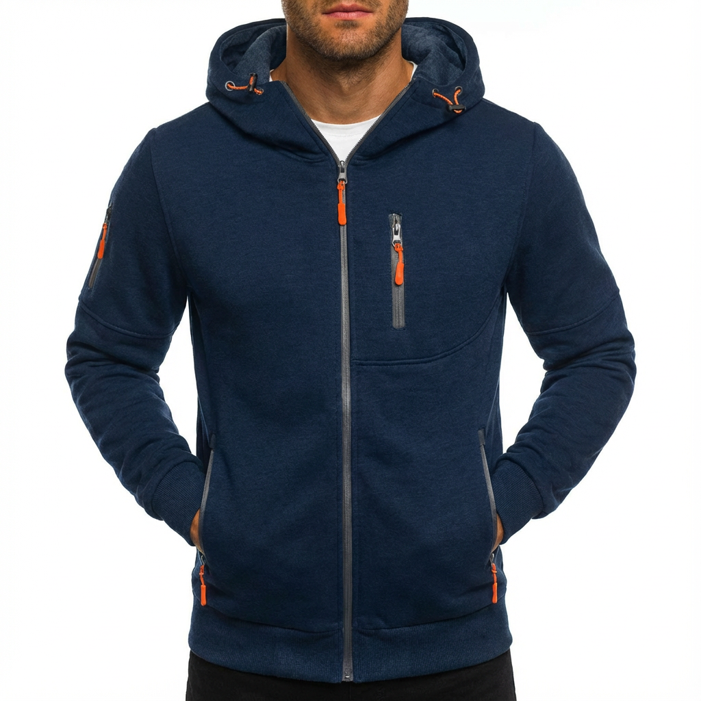 Gilbert | Chaqueta con Capucha y Cremallera Completa para Hombre