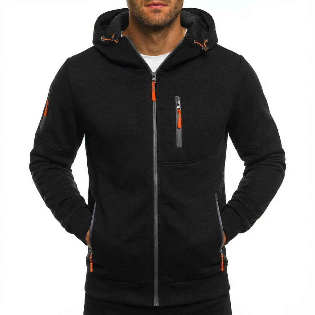 Gilbert | Chaqueta con Capucha y Cremallera Completa para Hombre