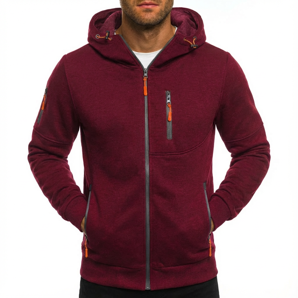 Gilbert | Chaqueta con Capucha y Cremallera Completa para Hombre