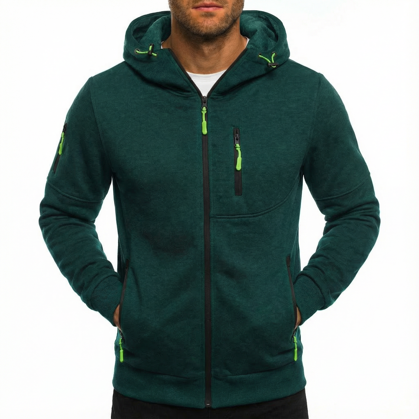 Gilbert | Chaqueta con Capucha y Cremallera Completa para Hombre