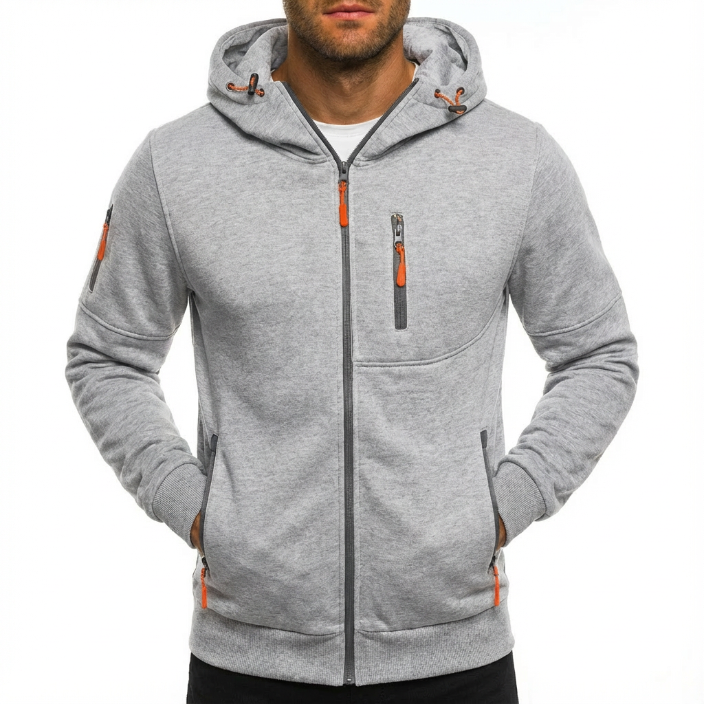 Gilbert | Chaqueta con Capucha y Cremallera Completa para Hombre