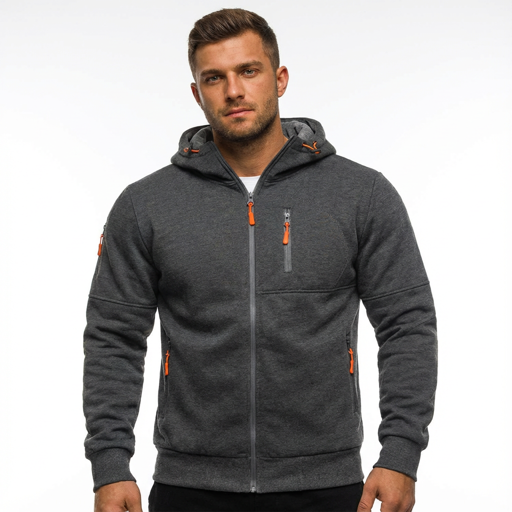 Gilbert | Chaqueta con Capucha y Cremallera Completa para Hombre