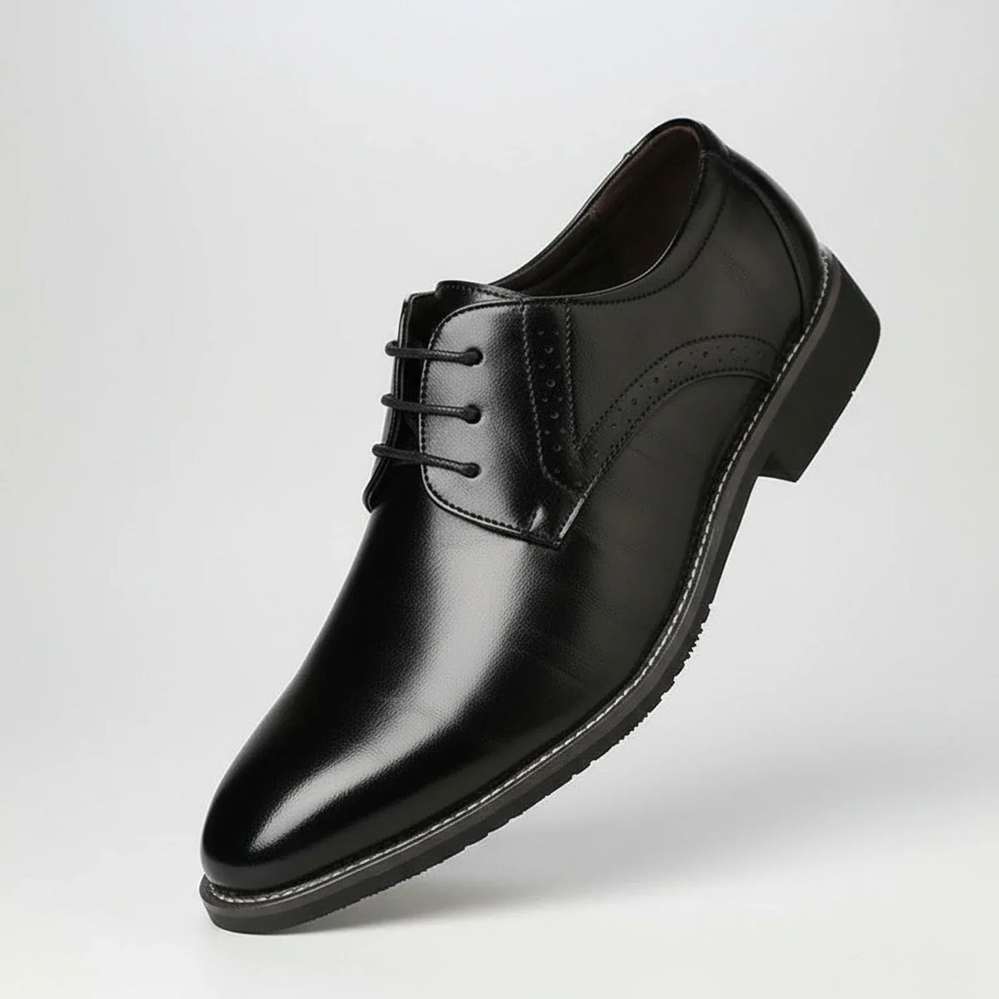 Hugo | Hombre Zapatos Derby Con Puntera Lisa Y Costuras Contrastantes | Formal