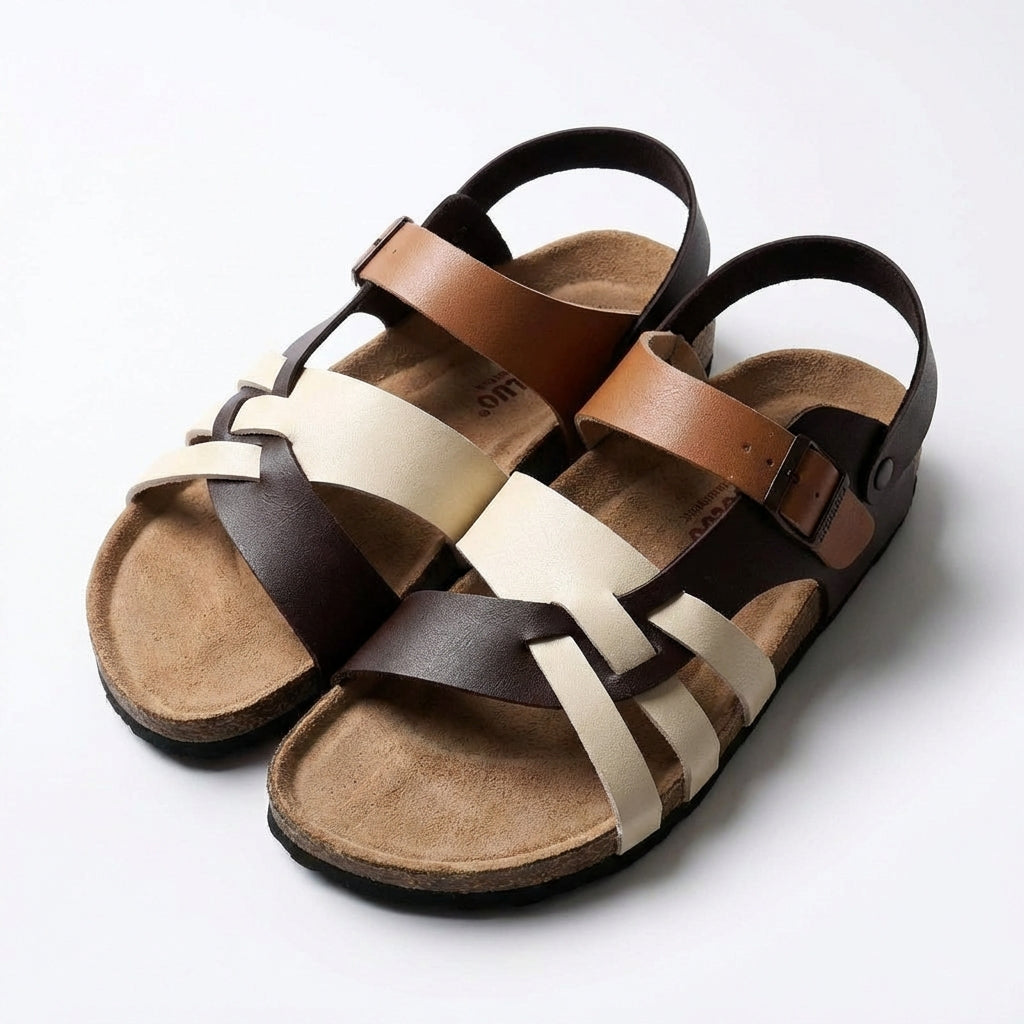 Hugo | Sandalias Hombre Con Tiras Entrelazadas Y Cierre Hebilla | Casual