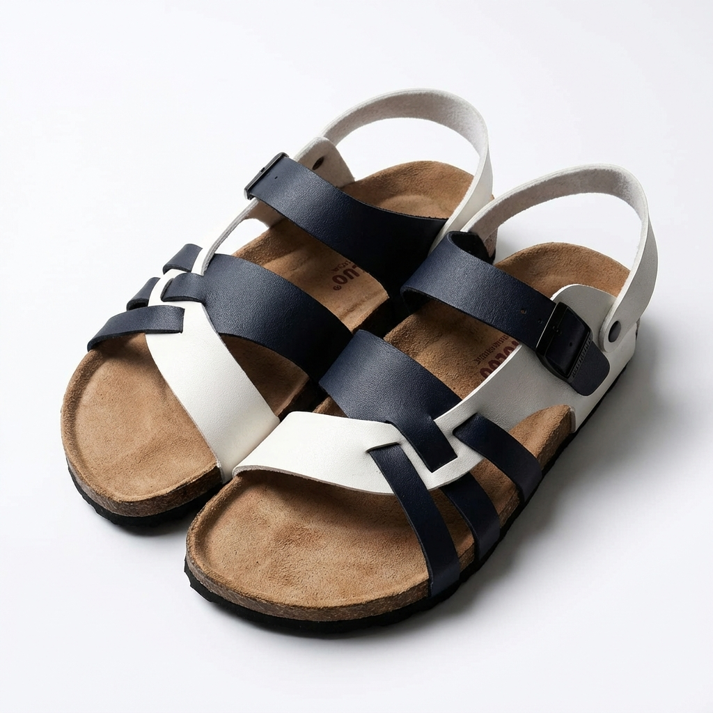 Hugo | Sandalias Hombre Con Tiras Entrelazadas Y Cierre Hebilla | Casual