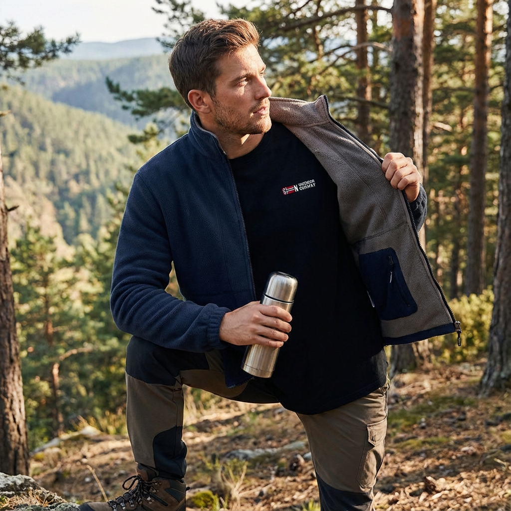 Jake | Chaqueta Outdoor para Hombre con Cremallera Completa