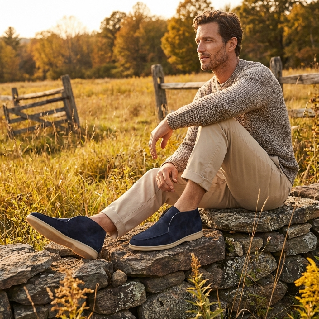 Jay | Botines Chukka al Tobillo sin Cordones para Hombre