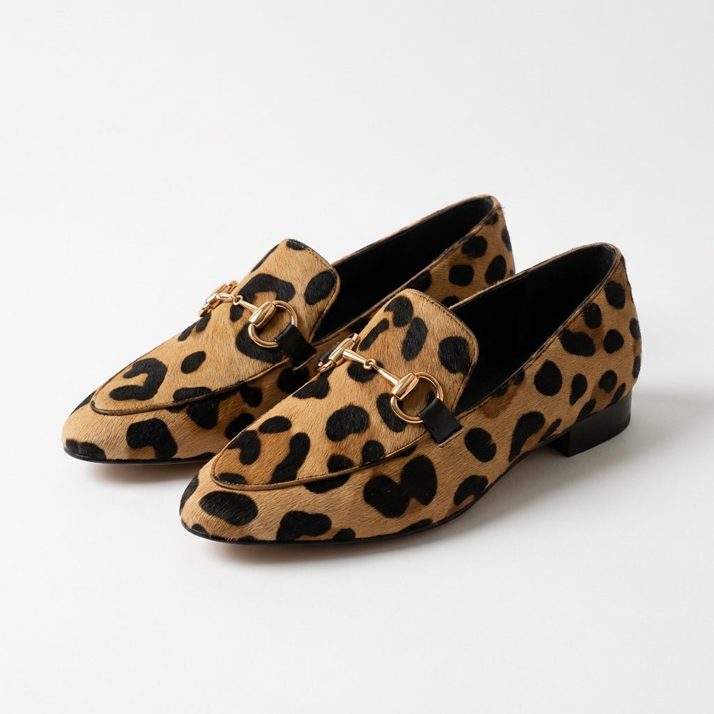 Leona | Mules Leopardo con Cadena Mujer Chic