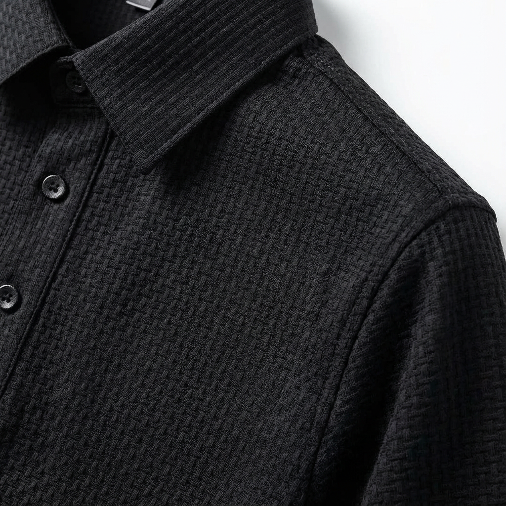 Lionel | Camisa de Hombre Texturizada con Botones