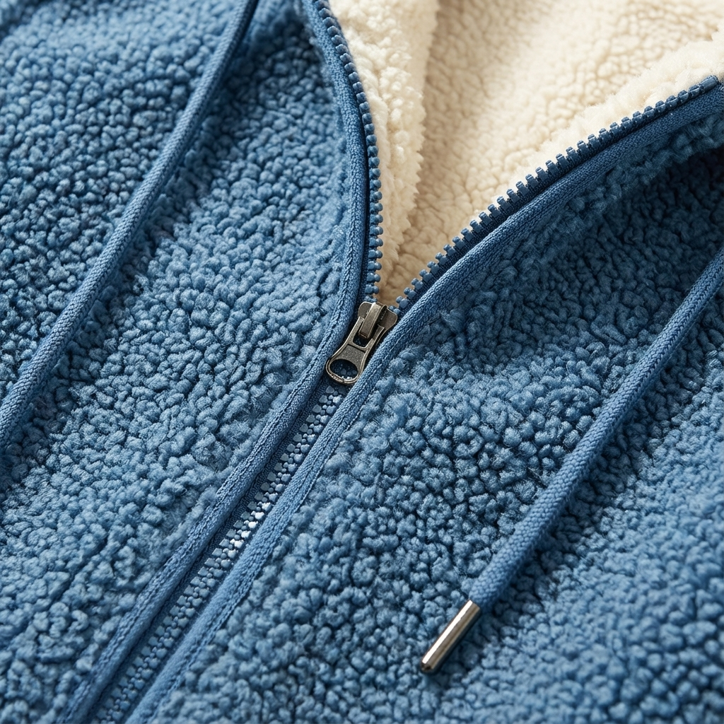 Lisa | Chaqueta Larga de Mujer con Forro Sherpa y Cremallera