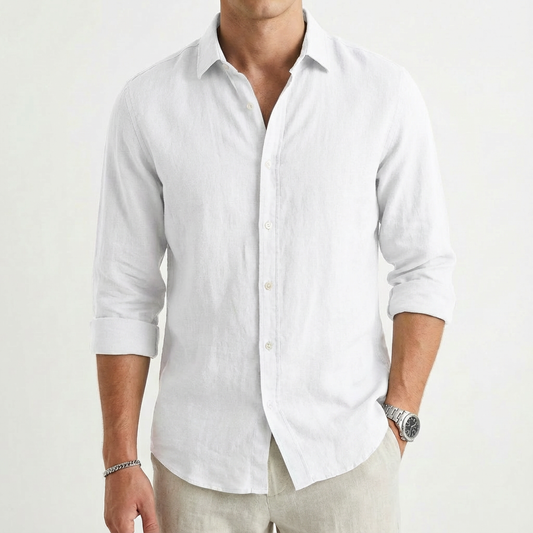Lucas | Camisa Hombre Con Cuello Clásico Y Manga Larga | Casual