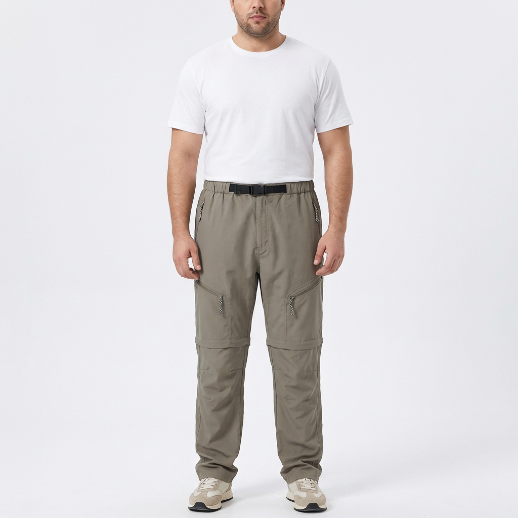 Lucas | Pantalón Convertible Hombre Con Piernas Desmontables Y Cinturón | Outdoor