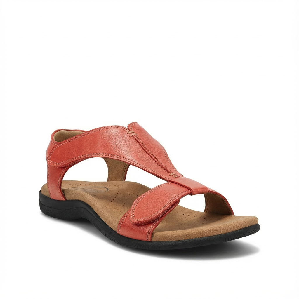Lucia | Mujer Sandalias Confort Con Diseño En T Y Cierre Ajustable | Ortopédico