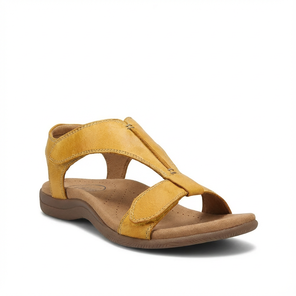 Lucia | Mujer Sandalias Confort Con Diseño En T Y Cierre Ajustable | Ortopédico