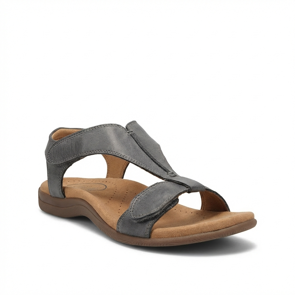 Lucia | Mujer Sandalias Confort Con Diseño En T Y Cierre Ajustable | Ortopédico