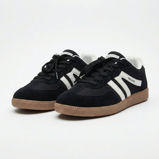 Luna | Mujer Zapatillas Retro Con Rayas Laterales Y Suela Gruesa | Urbano