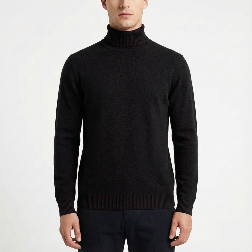 Manuel | Suéter de Cuello Alto Ajustado para Hombre