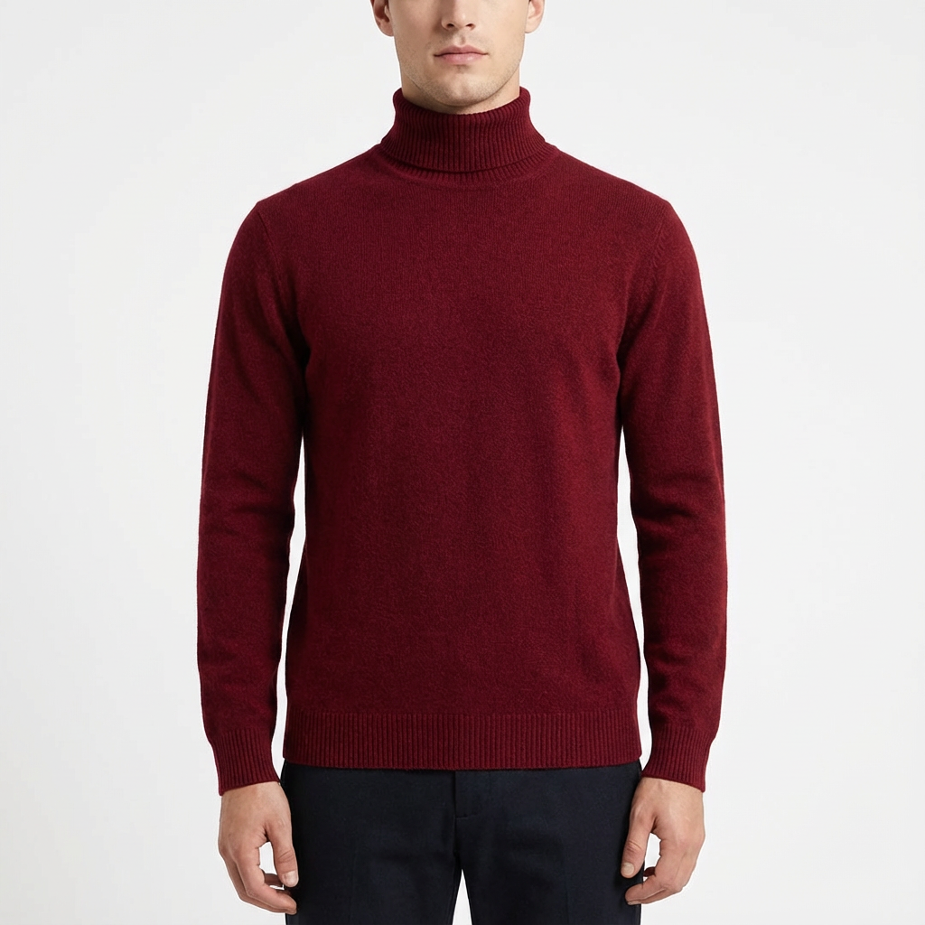 Manuel | Suéter de Cuello Alto Ajustado para Hombre