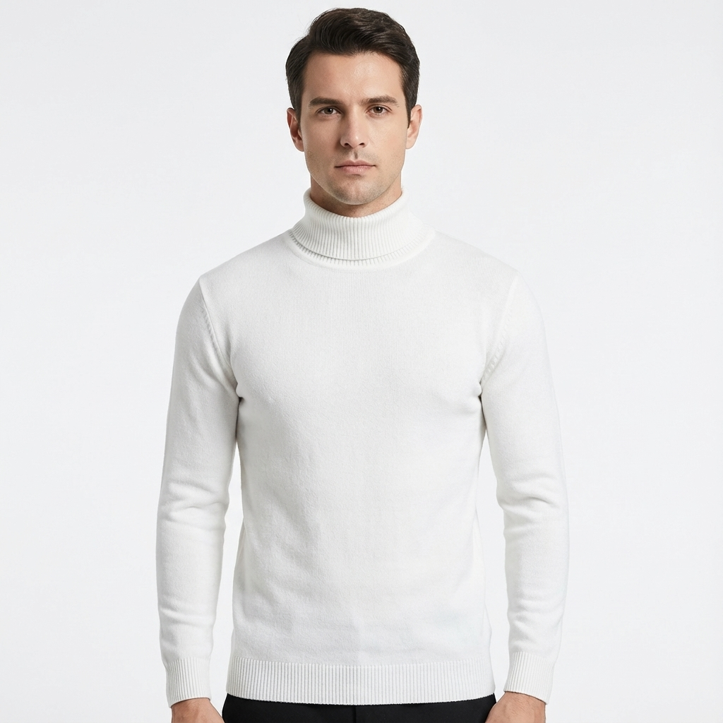 Manuel | Suéter de Cuello Alto Ajustado para Hombre