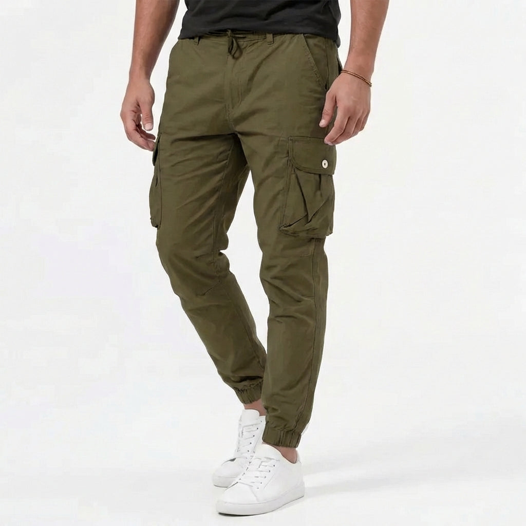 Marcos | Hombre Pantalón Cargo Jogger Bolsillos