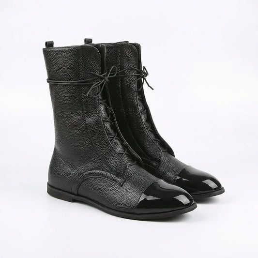 Martina | Botas Media Caña con Cordones Mujer