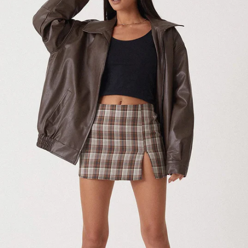 Luna | Chaqueta Mujer Con Dobladillo Elástico Y Corte Oversize | Urbano