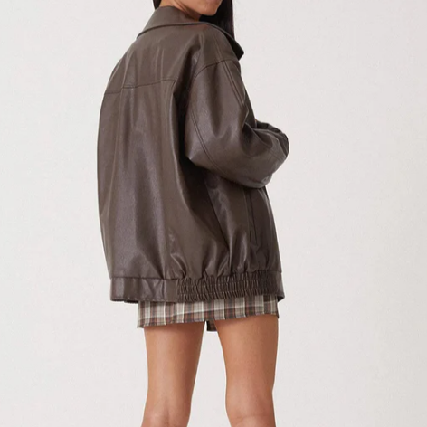 Luna | Chaqueta Mujer Con Dobladillo Elástico Y Corte Oversize | Urbano