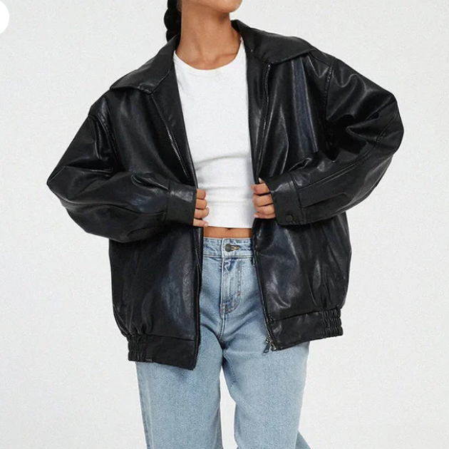 Luna | Chaqueta Mujer Con Dobladillo Elástico Y Corte Oversize | Urbano