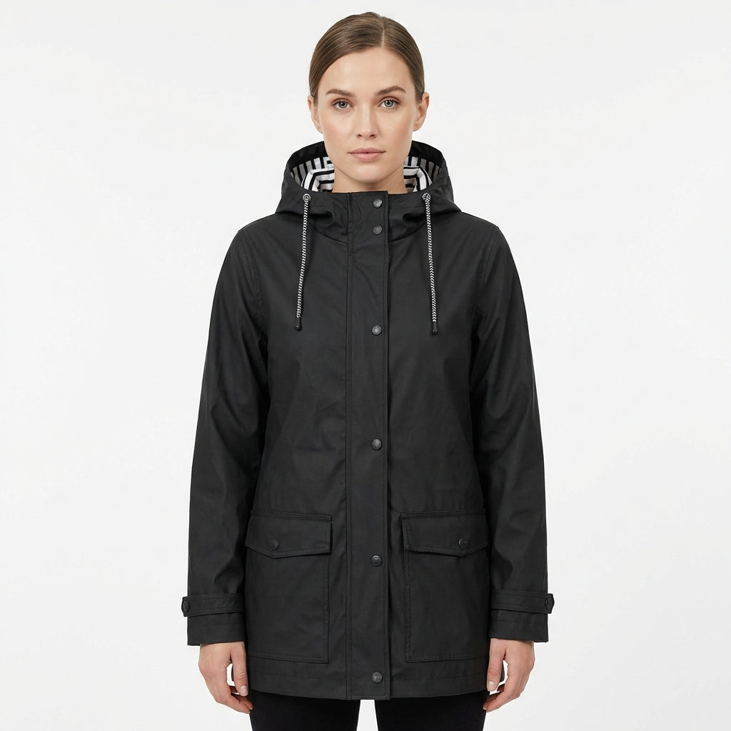 Olga | Parka Impermeable con Capucha Mujer