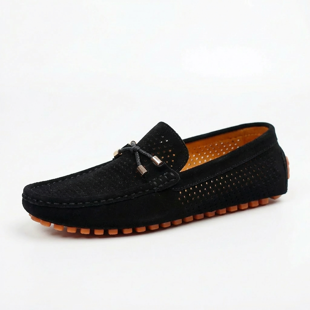 Pablo | Mocasines Hombre Con Detalle Perforado Y Lazo Decorativo | Veraniego