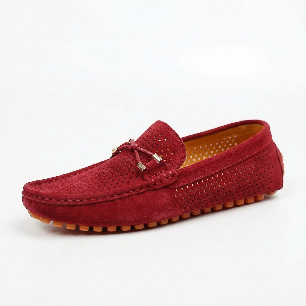 Pablo | Mocasines Hombre Con Detalle Perforado Y Lazo Decorativo | Veraniego