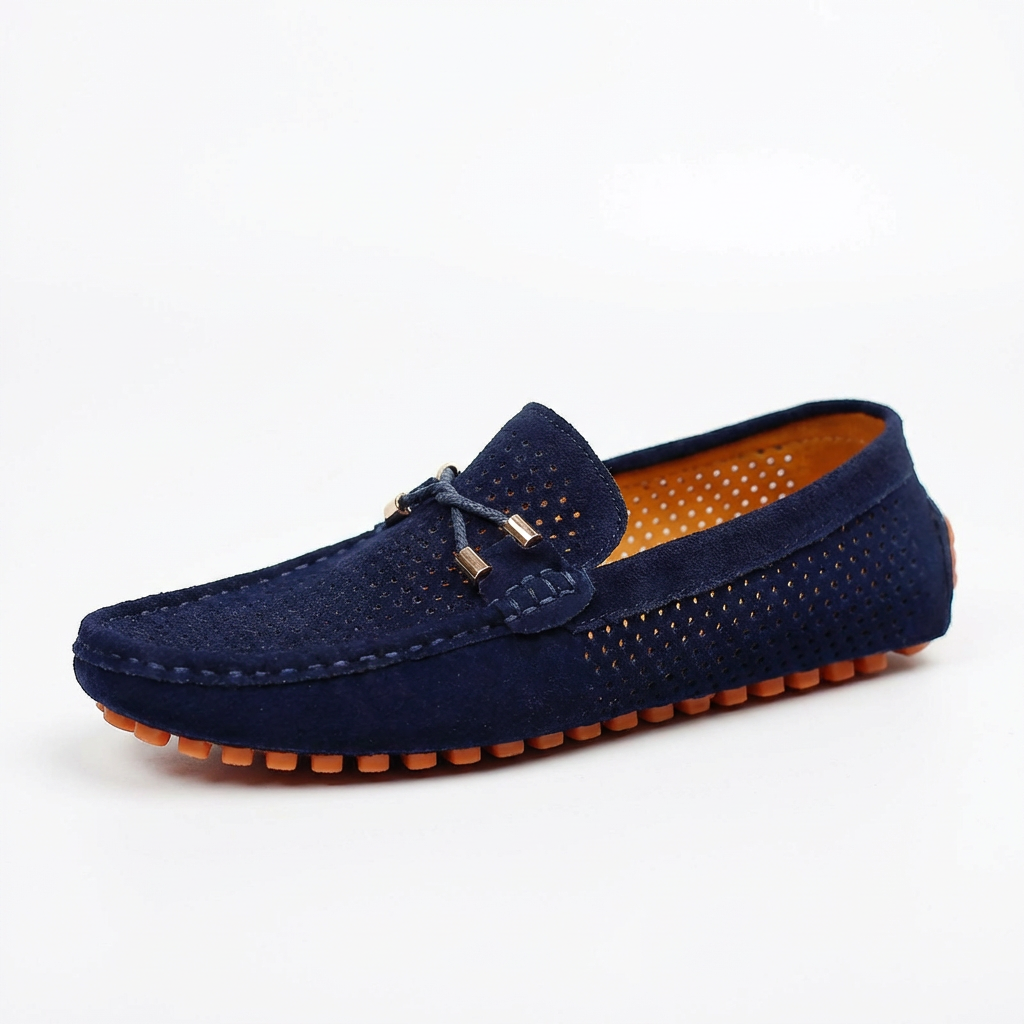 Pablo | Mocasines Hombre Con Detalle Perforado Y Lazo Decorativo | Veraniego