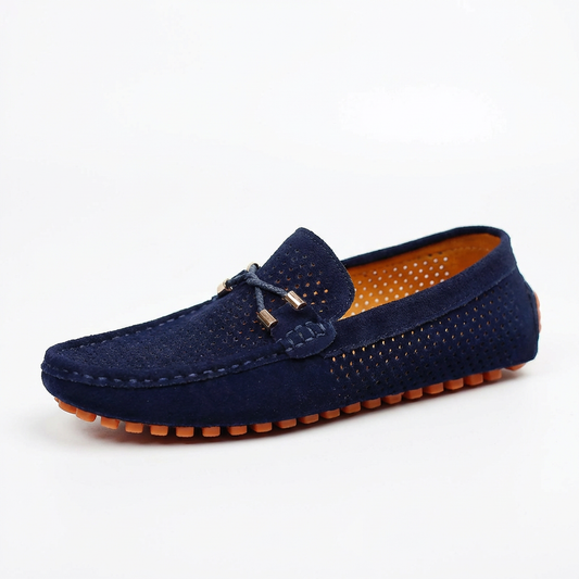 Pablo | Mocasines Hombre Con Detalle Perforado Y Lazo Decorativo | Veraniego