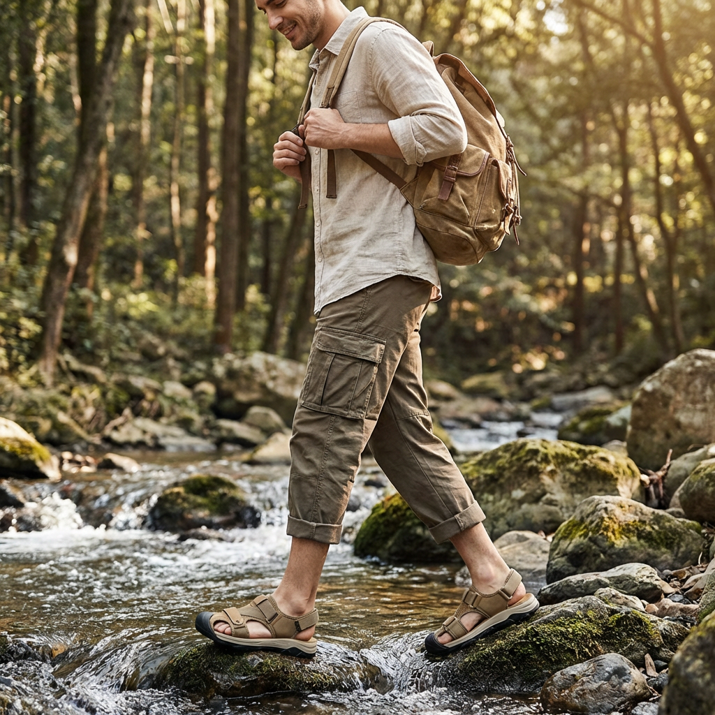 Pablo | Sandalias Hombre Con Puntera Cerrada Y Suela Trekking | Outdoor